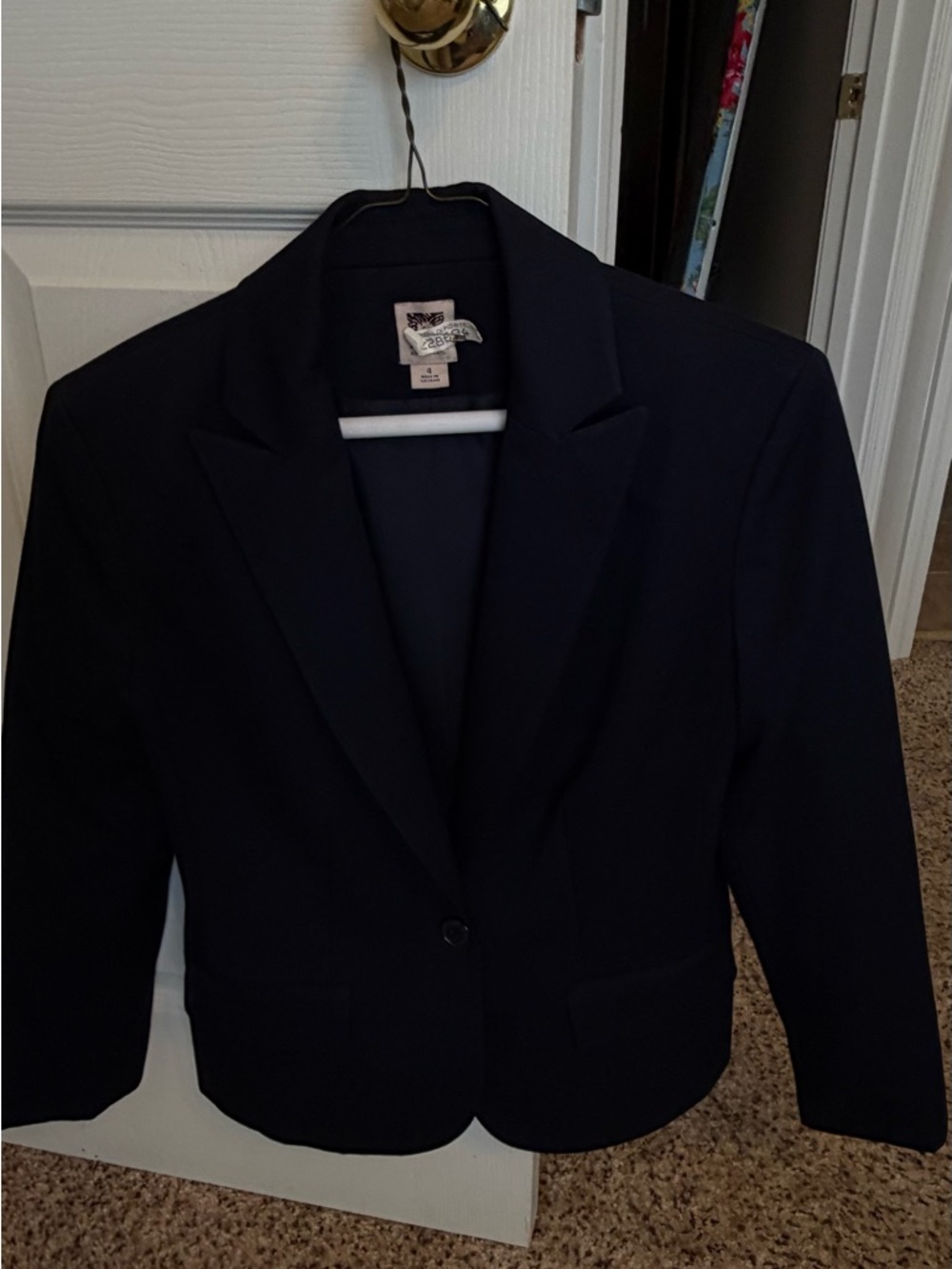 Women”s Blue Single-Button Suit - Picture 3 of 9